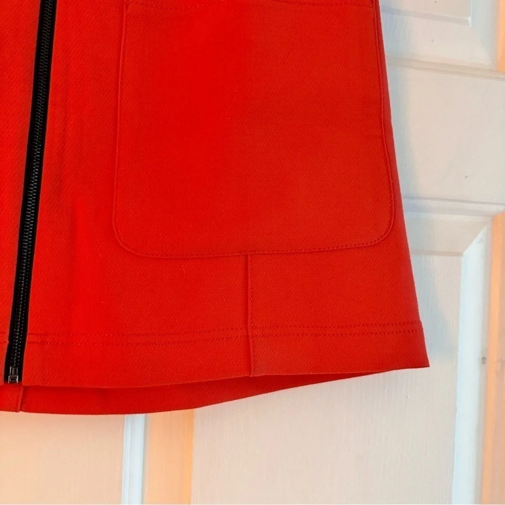 Rachel‎ Roy Orange Front Zip Mini Skirt Size 6